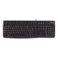 Logitech K120 Corded Keyboard clavier Universel USB AZERTY Français Noir