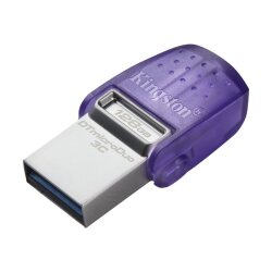 Kingston Technology DataTraveler 128 Go microDuo 3C 200 Mo/s dual USB-A + USB-C