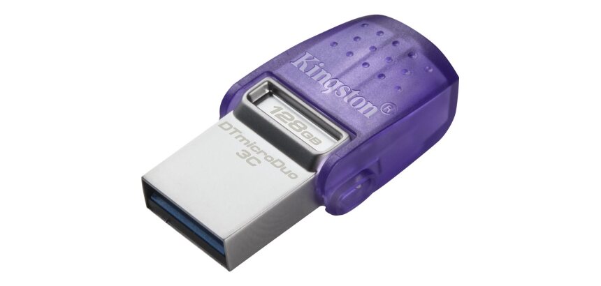 Kingston Technology DataTraveler 128 Go microDuo 3C 200 Mo/s dual USB-A + USB-C