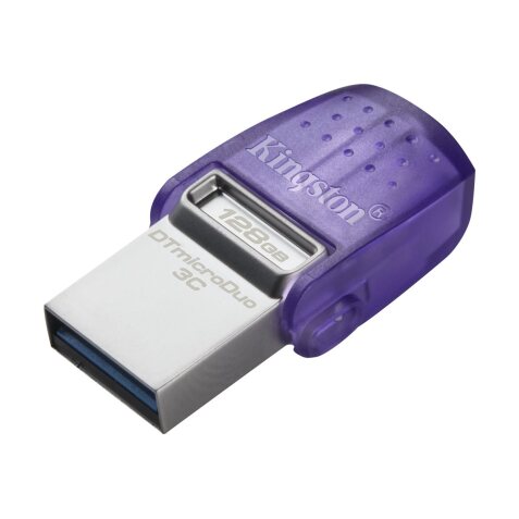 Kingston Technology DataTraveler 128 Go microDuo 3C 200 Mo/s dual USB-A + USB-C