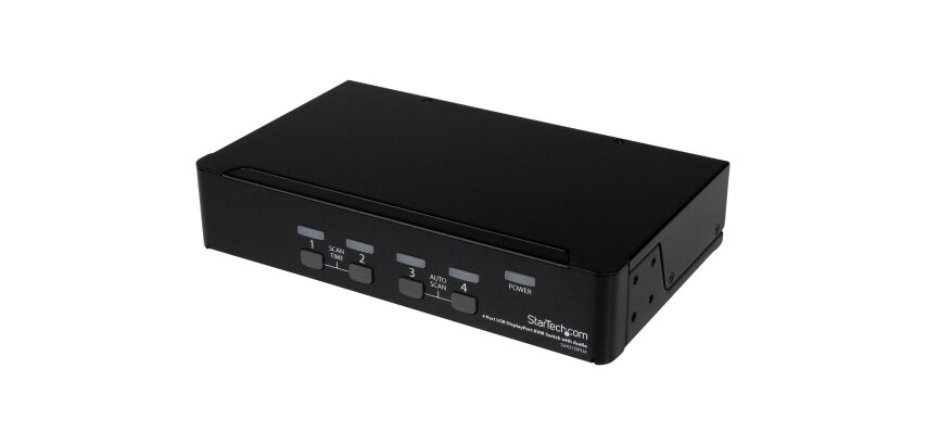 StarTech.com Commutateur KVM DisplayPort USB 4 ports avec audio