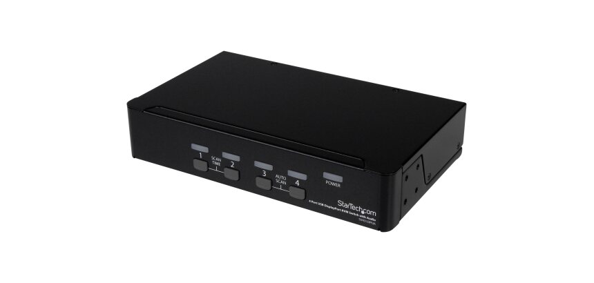 StarTech.com Commutateur KVM DisplayPort USB 4 ports avec audio