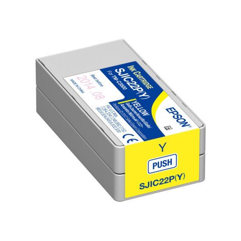 Epson SJIC22P(Y): Ink cartridge for ColorWorks C3500 (yellow)
