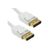 DLH DY-TU3571W câble DisplayPort 2 m Blanc