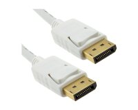 DLH DY-TU3571W câble DisplayPort 2 m Blanc