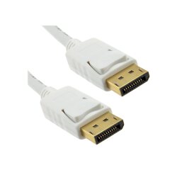 DLH DY-TU3571W câble DisplayPort 2 m Blanc