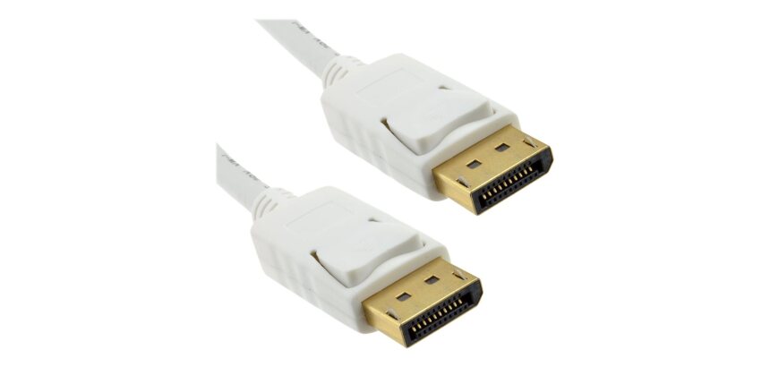 DLH DY-TU3571W câble DisplayPort 2 m Blanc