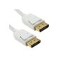 DLH DY-TU3571W câble DisplayPort 2 m Blanc