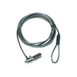 DICOTA D30885 câble antivol Noir, Acier inoxydable 2 m