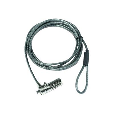 DICOTA D30885 câble antivol Noir, Acier inoxydable 2 m