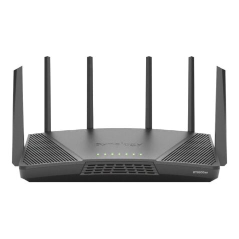 Synology RT6600ax Router WiFi6 1xWAN 3xGbE 1x2.5Gb routeur sans fil Tri-bande (2,4 GHz / 5 GHz / 5 GHz) Noir