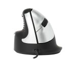 R-Go Tools Souris Ergonomique R-Go HE Break avec logiciel de pause, gaucher, moyen (longueur de la main 165-185 mm), filaire, noir