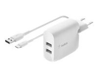 Belkin WCE001VF1MWH chargeur d'appareils mobiles Universel Blanc Secteur Intérieure