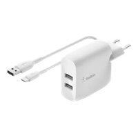 Belkin WCE001VF1MWH chargeur d'appareils mobiles Universel Blanc Secteur Intérieure