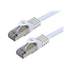 MCL FCC7BMSHF-1M/W câble de réseau Blanc Cat7 S/FTP (S-STP) Rond
