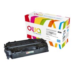 Toner remanufacturé OWA - très très haute capacité - Noir - pour HP CE505X, CANON 719H