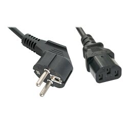 Lindy Câble secteur Schuko vers C13, 2m