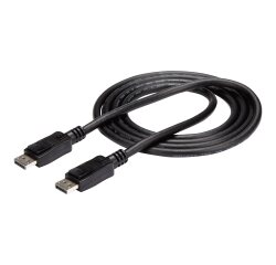 StarTech.com Câble DisplayPort 1.2 de 2 m - Câble DisplayPort Certifié VESA 4K x 2K Ultra HD - Câble DP à DP pour Moniteur - Cordon d'Affichage/Vidéo DP - Connecteurs DP à Verrouillage