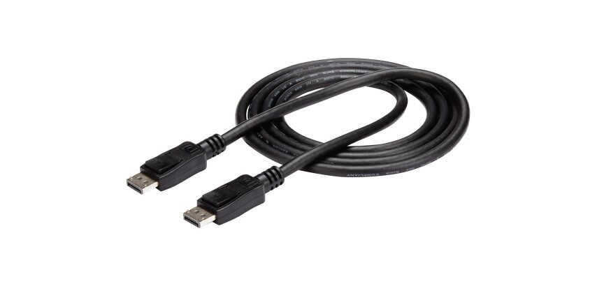 StarTech.com Câble DisplayPort 1.2 de 1,8 m - Câble DisplayPort Certifié VESA 4K x 2K Ultra HD - Câble DP à DP pour Moniteur - Cordon d'Affichage/Vidéo DP - Connecteurs DP à Verrouillage