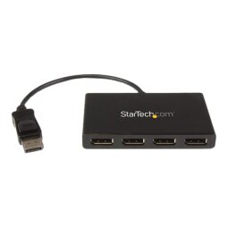 StarTech.com Répartiteur DisplayPort 1.2 à 4 ports, Adaptateur Multi-Moniteur DisplayPort vers 4x DP, Hub MST pour Ordinateur Quad 1080p 60Hz - Windows Uniquement, Pas de Pilote