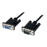 StarTech.com Câble Null Modem Croisé Série RS232 DB9 1 m - Noir