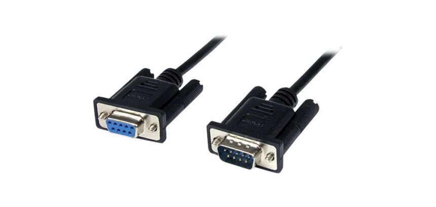 StarTech.com Câble Null Modem Croisé Série RS232 DB9 1 m - Noir