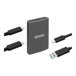 Transcend RDE2 lecteur de carte mémoire USB 3.2 Gen 2 Type-C Gris