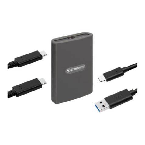 Transcend RDE2 lecteur de carte mémoire USB 3.2 Gen 2 Type-C Gris