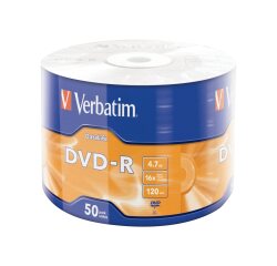Verbatim 43791 DVD vierge 4,7 Go DVD-R 50 pièce(s)