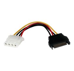 StarTech.com Adaptateur de câble d'alimentation SATA 15 cm vers LP4 - F/M