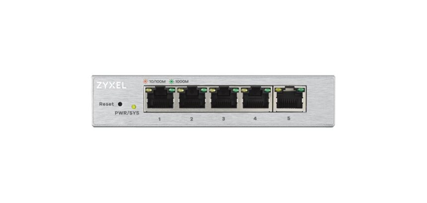 Zyxel GS1200-5 Géré Gigabit Ethernet (10/100/1000) Argent