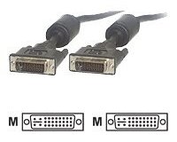 MCL Cable DVI-I Male/Male Dual Link 2m câble DVI Noir