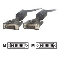MCL Cable DVI-I Male/Male Dual Link 2m câble DVI Noir