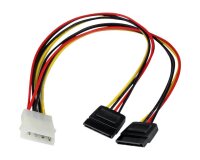 StarTech.com Câble d'Alimentation Adaptateur en Y Molex vers Double SATA - 30 cm