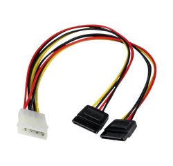 StarTech.com Câble d'Alimentation Adaptateur en Y Molex vers Double SATA - 30 cm