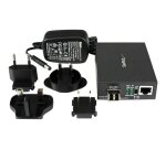 StarTech.com Convertisseur de Média Fibre Multimode (MM) LC pour Réseau 10/100/1000 - 550m - Gigabit Ethernet - 850nm - avec Émetteur-Récepteur SFP