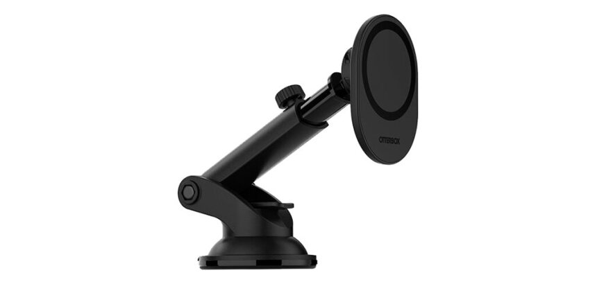 OtterBox Support de tableau de bord pour voiture pour MagSafe, fixation solide sur le tableau de bord de la voiture MagSafe, conçu pour être facile, solide et sûr à installer, compatible iPhone 14/iPhone 13/iPhone 12 Series, Noir