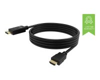 Vision TC 2MDPHDMI/BL câble vidéo et adaptateur 2 m DisplayPort HDMI Type A (Standard) Noir
