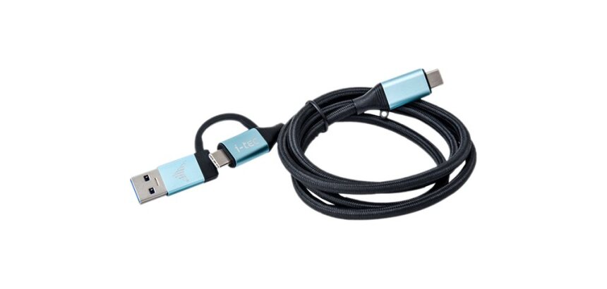 i-tec USB-C Cable to USB-C with Integrated USB 3.0 Adapter