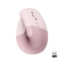 Logitech Lift Vertical Ergonomic Mouse - vertical mouse - Bluetooth, 2.4 GHz - rose