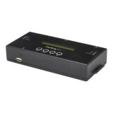 StarTech.com Duplicateur et Effaceur de Disques Durs Autonome 1:1, Cloneur/Copieur de Disques Durs SAS et SATA, Duplicateur et Nettoyeur de Disques Durs, Écran LCD, Conforme à la Norme TAA