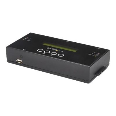 StarTech.com Duplicateur et Effaceur de Disques Durs Autonome 1:1, Cloneur/Copieur de Disques Durs SAS et SATA, Duplicateur et Nettoyeur de Disques Durs, Écran LCD, Conforme à la Norme TAA
