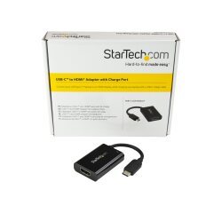 StarTech.com Adaptateur vidéo USB-C vers HDMI 4K 60 Hz avec USB Power Delivery 60 W