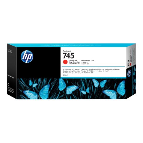 HP 745 - High Capacity - chromatic red - original - DesignJet - ink cartridge