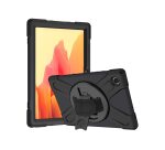DLH Coque renforcee avec bandouliere, poignee rotative et pied support pour Samsung Galaxy Tab A7 10.4"