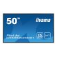 iiyama LH5052UHS-B1 affichage de messages Écran plat de signalisation numérique 125,7 cm (49.5") VA 500 cd/m² 4K Ultra HD Noir Intégré dans le processeur Android 8.0 24/7