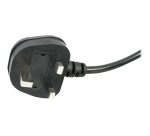 StarTech.com Cordon d'alimentation bipolaire pour UK BS1363 vers C7 de 1m pour ordinateur portable - M/F - Noir