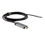 Verbatim 49144 câble vidéo et adaptateur 1,5 m USB Type-C HDMI Noir, Argent
