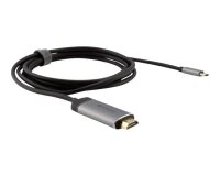 Verbatim 49144 câble vidéo et adaptateur 1,5 m USB Type-C HDMI Noir, Argent