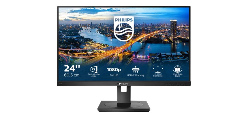 Philips B Line 243B1/00 écran plat de PC 60,5 cm (23.8") 1920 x 1080 pixels Full HD LED Noir